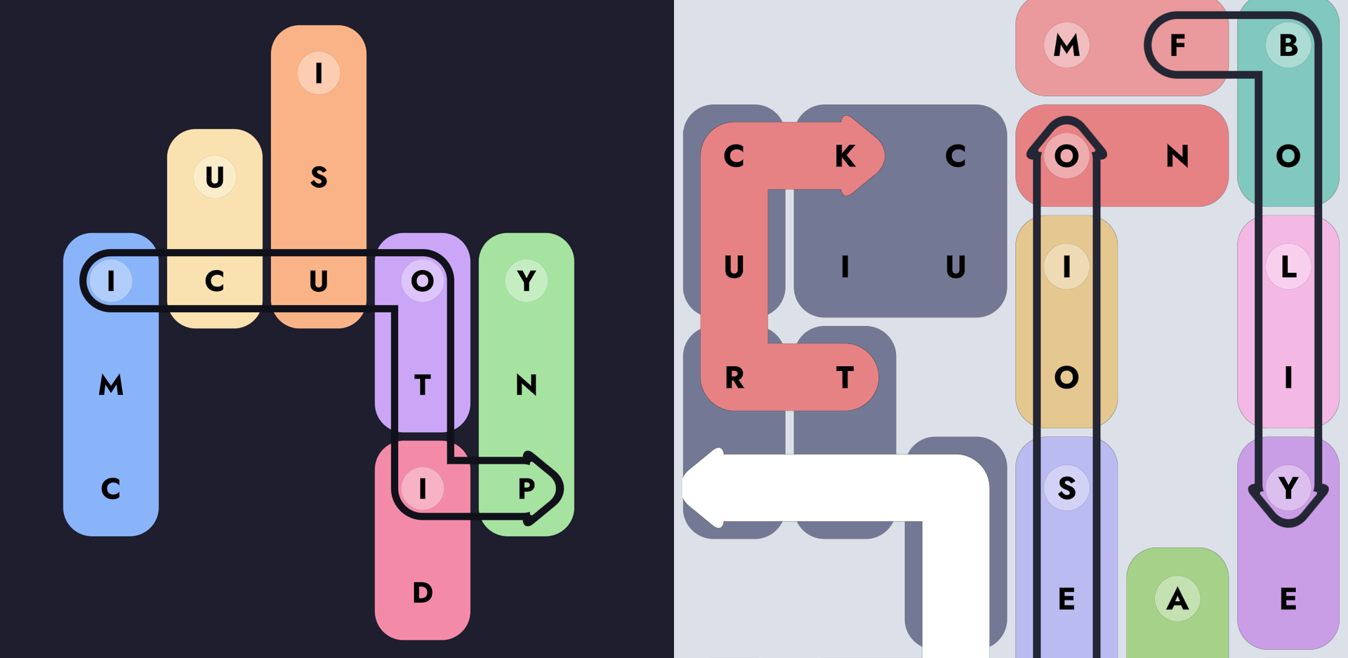 Word Arrow Block